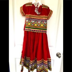 New Mirror, Embroidered Indian/Pakistani girls/child lengha/lehengha Choi